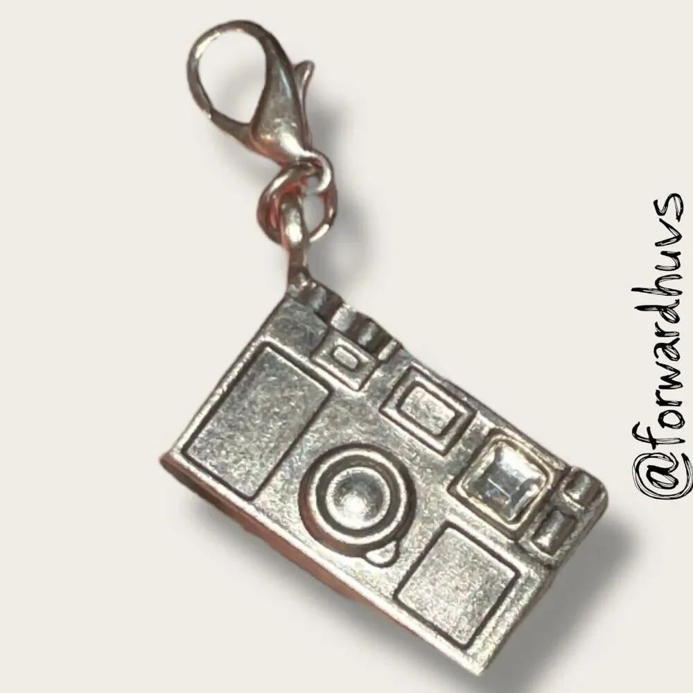 Bundle Sale 3 for $15 | Silver-tone Camera Charm – Lobster Clasp